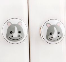 Hippo Flat Ceramic Knob